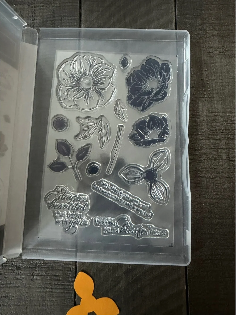 Stampin’ Up Floral Essence stamp set with Perennial Flower shape punch